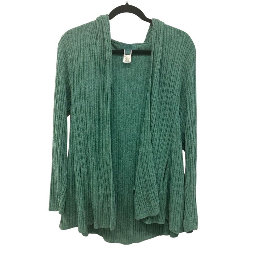 Barefoot Dreams Cozy Chic Ultra Lite Ribbed Hooded Caridgan
